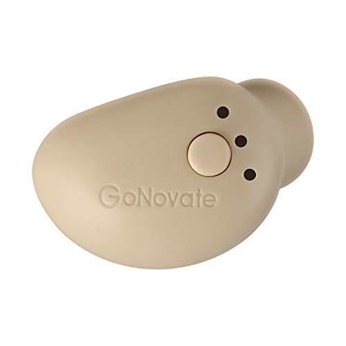 Product Cover GoNovate G11 Bluetooth Earpiece Wireless Earbud Mini Invisible Headphone, 6 Hrs Playtime Magnetic USB Charger Smallest Headset Single Car Earphone with Mic for iPhone Samsung Galaxy (Beige-1 Piece)