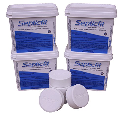 Product Cover Septicfit Septic Chlorine Tablet - 4 Pail Value Pack - 6 Tablet Pails - 8.2 lbs