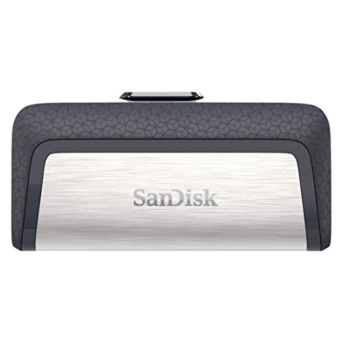 Product Cover SanDisk Ultra Dual USB Drive 3.1, SDDDC2-256G-I35 256GB, USB 3.1/Type C Reversible Connector, Retractable Design, Type-C OTG-Enabled Android Devices, 5Y (Black, Silver)