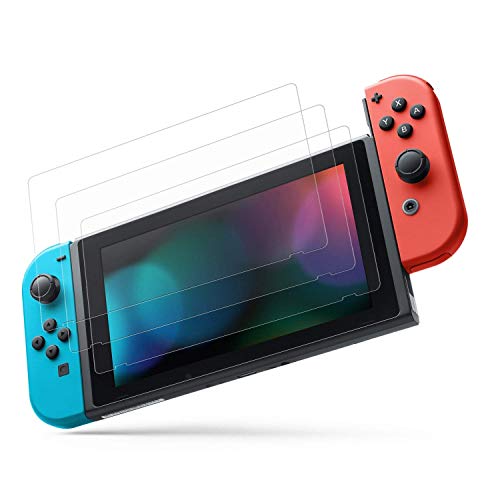 Product Cover MoKo Screen Protector for Nintendo Switch(3 Pack), HD Clear Anti-Fingerprint & Anti-Bubble Film for Gaming Nintendo Switch 2017