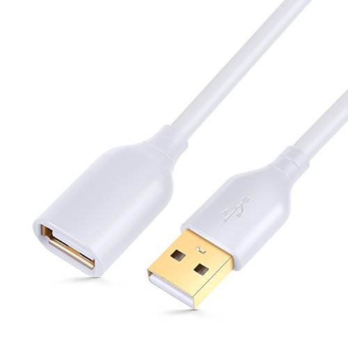 Product Cover Besgoods USB 2.0 10ft USB Extension Cable - Type A Male to A Female USB Cable Extension Extender Cord with Gold-Plated Connectors, White