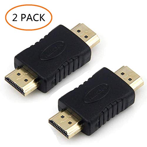 Product Cover YOQXHY HDMI Adapter,HDMI Male to Male Coupler Extender Connector for HDTV 1080P HDMI Cable Extension Converter,(2-Pack)