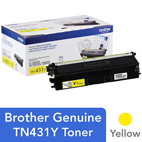 Product Cover Brother Printer TN431Y Standard Yield Toner-Retail Packaging , Yellow