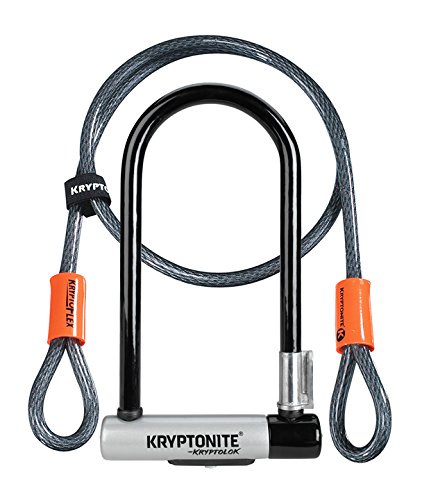 Product Cover Kryptonite Kryptolok Standard 12.7mm U-Lock Bicycle Lock with FlexFrame-U Bracket & KryptoFlex 410 10mm Looped Bike Security Cable