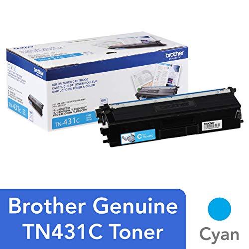 Product Cover Brother Printer TN431C Standard Yield Toner-Retail Packaging , Cyan