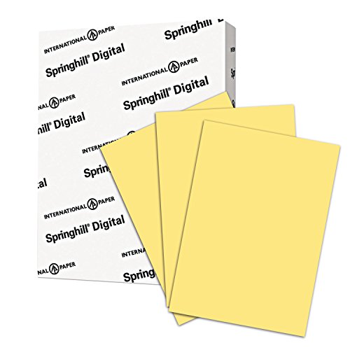 Product Cover Springhill Colored Paper, Cardstock Paper, Buff Paper, 110lb, 199gsm, 8.5 x 11, 1 Ream / 250 Sheets - Index Card Stock, Thick Paper (055300R)