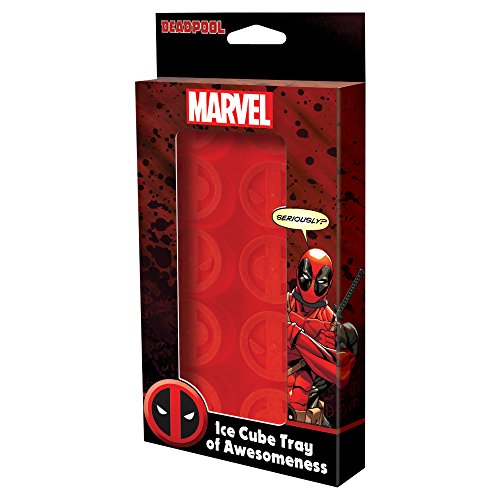 Product Cover ICUP Marvel - Deadpool Logo Molded Red Ice Cube Tray... Of Awesomeness