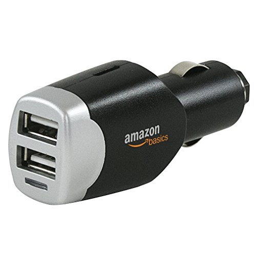 Product Cover AmazonBasics 4.0 Amp Dual USB Car Charger for Apple & Android Devices - Black