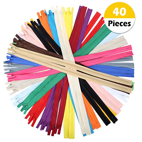 Product Cover OTRMAX 20Inch Nylon Invisible Zippers/Conceal Zippers/Sewing Zippers Garment Sewing Accessories, Set of 40pcs (20 Colors, 2pcs Each Color)