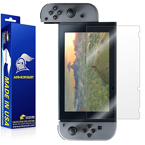 Product Cover ArmorSuit Nintendo Switch Screen Protector Max Coverage MilitaryShield Screen Protector for Nintendo Switch - HD Clear Anti-Bubble