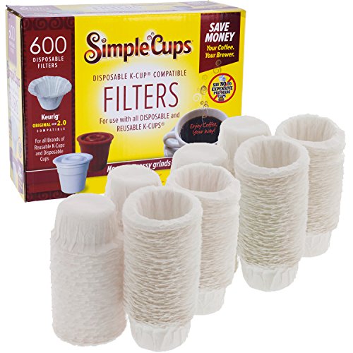 Product Cover Disposable Filters for Use in Keurig Brewers- 600 Single Serve Replacement Filters for Regular and Reusable K Cups- Use Your Own Coffee in K-cups