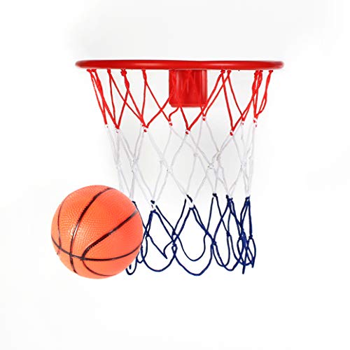 Product Cover Kicko 8-Inch Over the Door Basketball Hoop - with Mini Ball Set Or On the Wall - Fun Sports Game - Kids, Teens and Adults