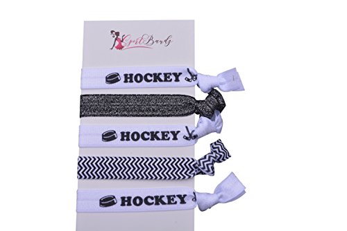 Product Cover Infinity Collection Hockey Hair Accessories, Hockey Hair Ties, No Crease Hockey Hair Elastics Set