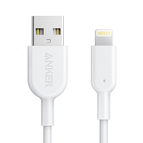 Product Cover iPhone Charger, Anker Powerline II Lightning Cable, [3ft Apple MFi Certified] USB Charging/Sync Lightning Cord Compatible with iPhone 11 11 Pro 11 Pro Max Xs MAX XR X 8 7 6S 6 5, iPad and More