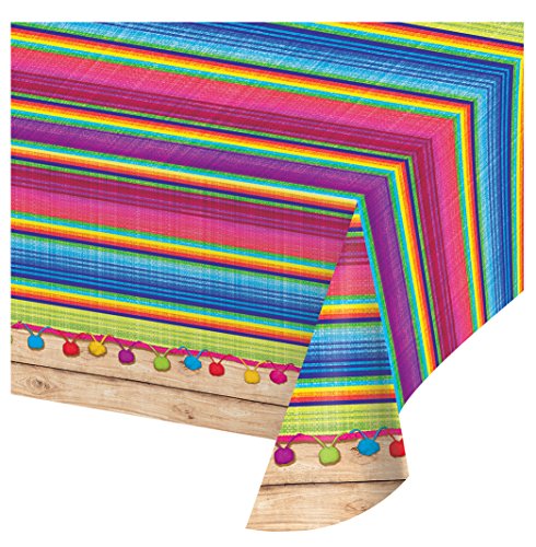 Product Cover Creative Converting 324357 Print Plastic Tablecover, 54 x 102-Inch, Serape, Table Cover