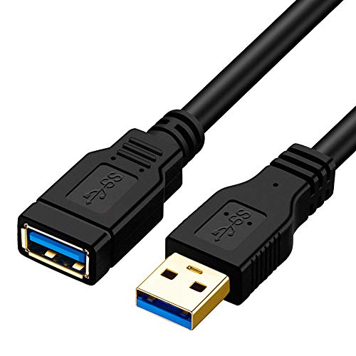 Product Cover USB 3.0 Extension Cable, ShineKee 15ft USB 3.0 High Speed Extender Cord Type A Male to A Female for Playstation, Xbox, USB Flash Drive, Card Reader, Hard Drive,Keyboard, Printer, Scanner