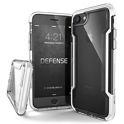 Product Cover iPhone 7 Case, X-Doria Defense Clear Series - Military Grade Drop Protection, Clear Protective Case for iPhone 7, [White]