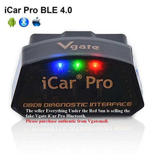 Product Cover vgate iCar Pro Bluetooth 4.0 (BLE) OBD2 Fault Code Reader OBDII Code Scanner Car Check Engine Light iOS iPhone iPad/Android Compatible ELM327 Adapter