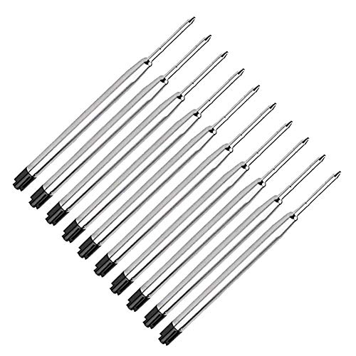Product Cover 10 Pack Pen Refills Replacement Ink for Self Defense Tactical Pen (Black)