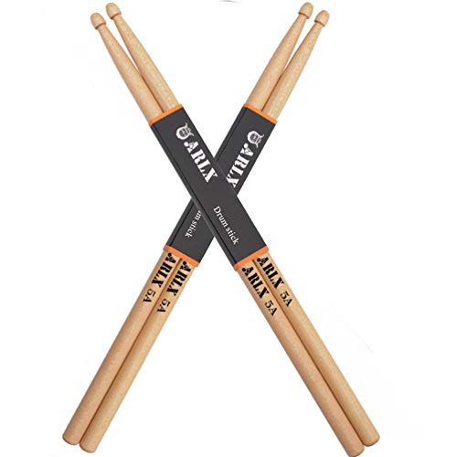 Product Cover ARLX Drum Sticks 5A Wood Tip Drumstick, Maple, 2 Pair