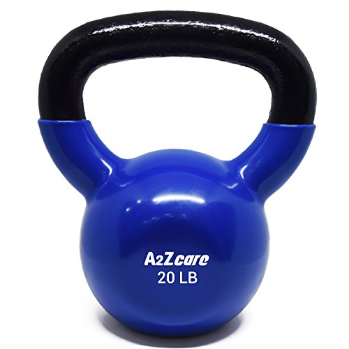 Product Cover A2ZCARE Vinyl Coated Kettlebells for Cross Training, Swings, Body Workout and Muscle Exercise