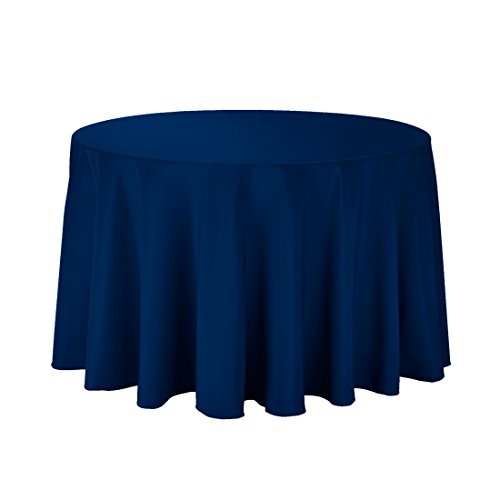 Product Cover Craft and Party - 10 pcs Round Tablecloth for Home, Party, Wedding or Restaurant Use. (Navy Blue, 120