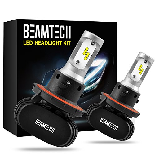 Product Cover BEAMTECH H13 LED Headlight Bulb, 50W 6500K 8000Lumens Extremely Brigh (9008 Hi/Lo) CSP Chips Conversion Kit
