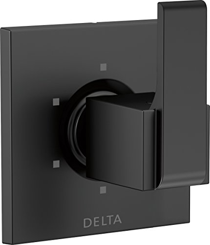 Product Cover Delta Faucet Ara 6-Setting Shower Handle Diverter Trim Kit, Matte Black T11967-BL (Valve Not Included)