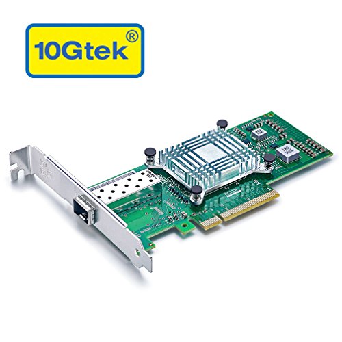 Product Cover 10Gtek for Intel E10G41BTDAG1P5 82599ES Chipset 10Gb Ethernet Converged Network Adapter (NIC), Single SFP+ Port, PCI Express 2.0 X8, Same as X520-DA1/X520-SR1