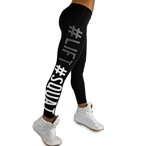 Product Cover Gillberry Women's Workout Leggings Fitness Sports Running Yoga Athletic Pants (XL, Black)