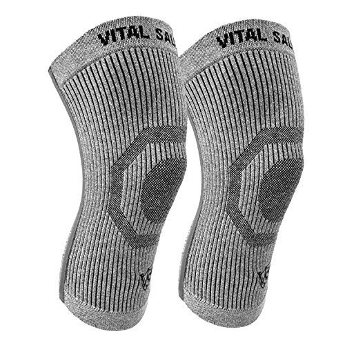 Product Cover Vital Salveo-Compression Recovery Knee Sleeve/Brace S-Support, Pain Relief, Protects Joint - Ideal for Sports and Daily Wear(1 Pair)