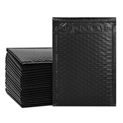 Product Cover UCGOU 6x10 Inch Black Poly Bubble Mailers Padded Envelopes Shipping Bags 25pcs