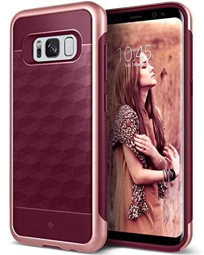 Product Cover Caseology Parallax for Samsung Galaxy S8 Plus Case (2017) - Burgundy