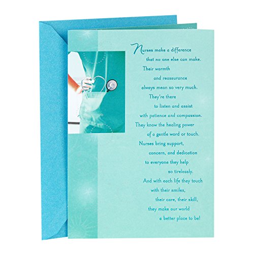 Product Cover Hallmark Nursing School Graduation Card (Nurses Make a Difference)