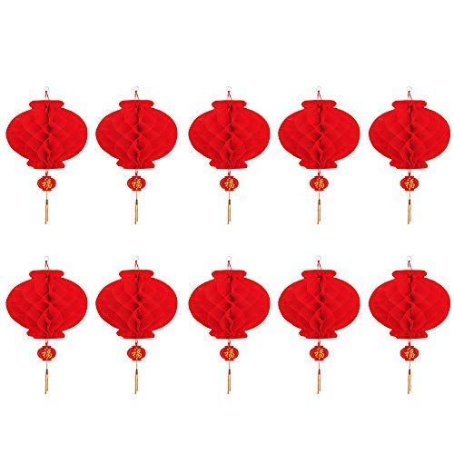 Product Cover 10 Pcs New Year Lanterns Red Lanterns 7.9