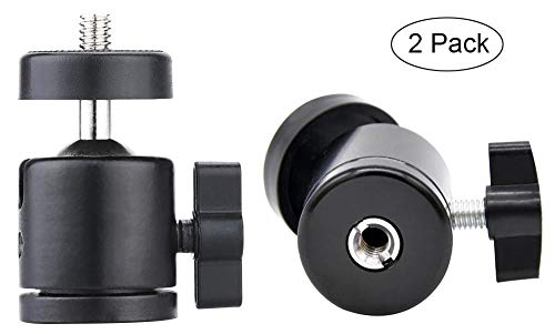 Product Cover Lunies Mini Ball Head for HTC Vive Lighthouses Base Station Camera Camcorder HTC 360 Degree Tripod Adapter Ball Head Camera Mount Holder 1/4 Screw 2Pcs