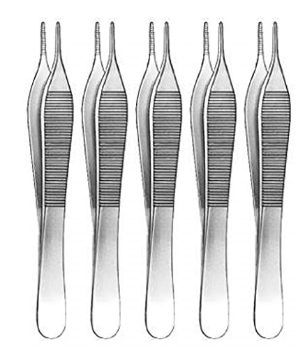 Product Cover Adson Dressing Surgical Forceps 4 3/4 inch Serrated Pack of 5