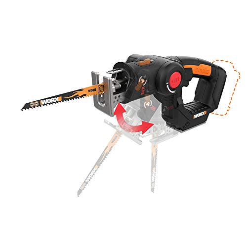 Product Cover WORX WX550L.9 20V AXIS 2-in-1 Reciprocating Saw and Jigsaw with Orbital Mode, Variable Speed and Tool-Free Blade Change (TOOL ONLY)