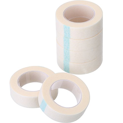 Product Cover eBoot 6 Rolls Eyelash Tape White Paper Fabric Eyelash Tape for Eyelash Extension Supply