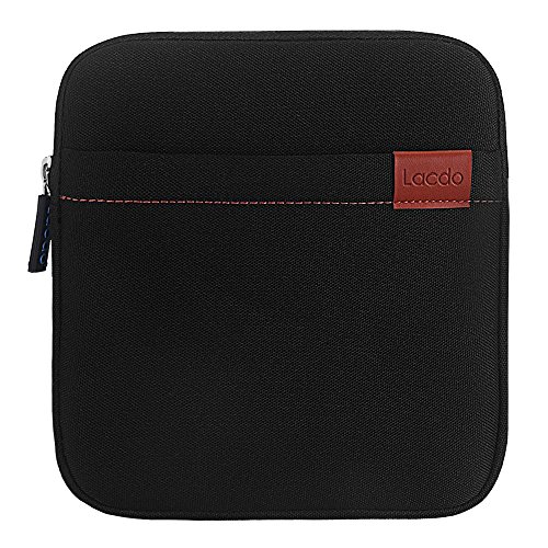 Product Cover Lacdo Waterproof External USB CD DVD Writer Blu-Ray Protective Storage Carrying Case Bag Compatible Apple MD564ZM/A SuperDrive,Magic Trackpad, Samsung/LG/Dell/ASUS/External DVD Drives, Black