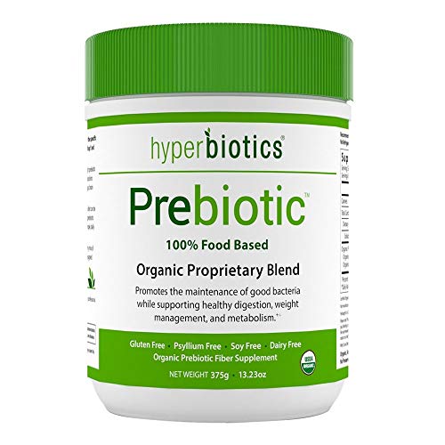 Product Cover Hyperbiotics Organic Prebiotic Powder - Promotes Growth of Good Bacteria While Supporting Healthy Digestion (with Jerusalem Artichoke and Acacia Fiber) - 375g (54 Servings)