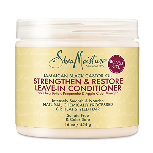 Product Cover Shea Moisture Jamaican Black Castor Oil Strengthen/Grow and Restore Leave-in Conditioner, 16 Ounce