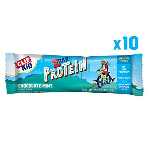 Product Cover CLIF KID ZBAR - Protein Granola Bars - Chocolate Mint Flavor - (1.27 Ounce Gluten Free Bars, Kids Snacks, 10 Count)