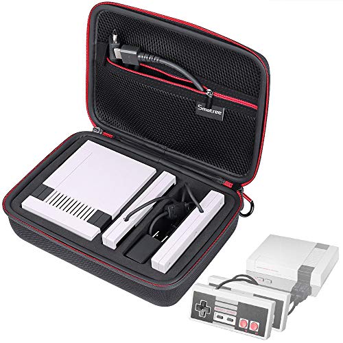 Product Cover Smatree Carrying Case for Nintendo Entertainment System NES Classic Edition- Hard Protective Portable Travel Case for NES Classic Controller and Accessories(Not fit for SNES Classic 2017)