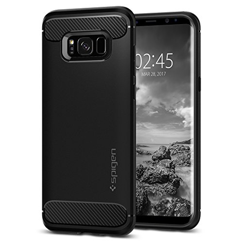 Product Cover Spigen Rugged Armor Designed for Samsung Galaxy S8 Case (2017) - Black