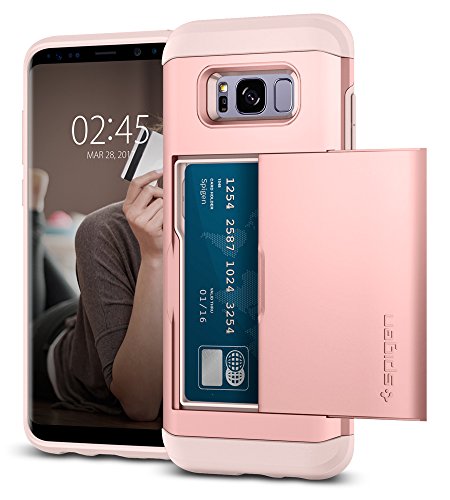 Product Cover Spigen Slim Armor CS Works with Samsung Galaxy S8 Case - Rose Gold