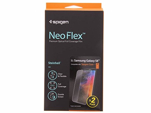 Product Cover Spigen NeoFlex Galaxy S8 Screen Protector [ Flexible Film ] [ Case Friendly ] for Samsung Galaxy S8 (2 Pack)
