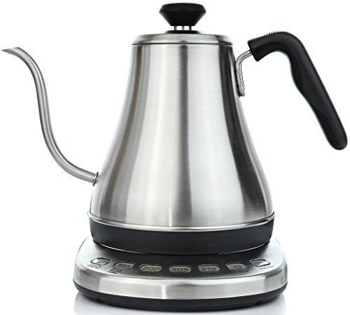 Product Cover Electric Gooseneck Kettle with Temperature Presets - 1L Electric Tea Pot Kettles with Temperature Control - Stainless Steel Coffee Teapots Kettle and Electric Teapot Pour Over