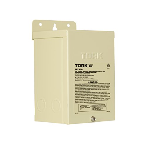 Product Cover NSi TORK TPX300 Low-Voltage 300-Watt Safety Transformer For Indoor/Outdoor Pool/Spa, Landscape and Submersible Lighting Products, LED Compatible, 5.1-inch width, 7.2-inch height, 4.2-inch depth, Beige
