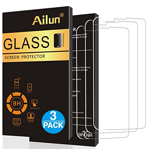 Product Cover Ailun Screen Protector for LG Stylo 2 Ultra Clear 3Pack 2.5D Edge Anti Scratch Case Friendly Tempered Glass for LG Stylo 2 LG Stylus 2 Only Not for LG Stylo 3
